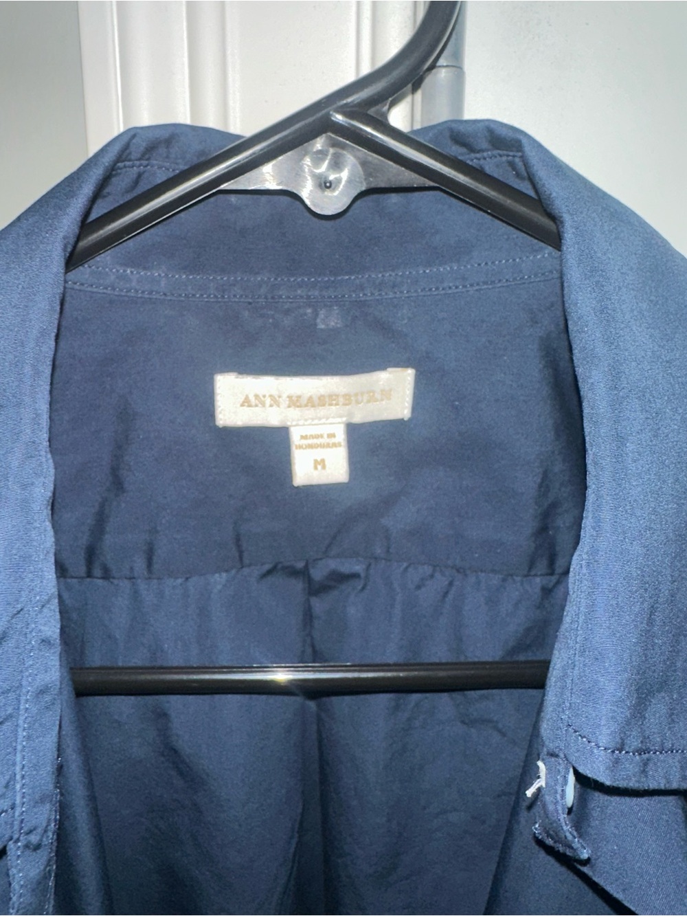 ANN MASHBURN Navy Button-Down Shirt - Picture 4 of 4